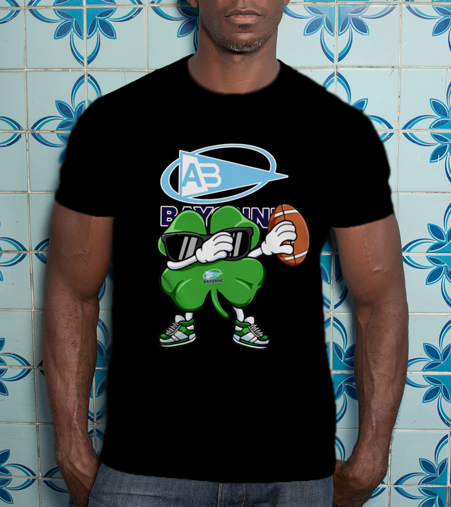 Aviron Bayonnais Bayonne AB Logo Football Clover Sunglasses T-Shirt