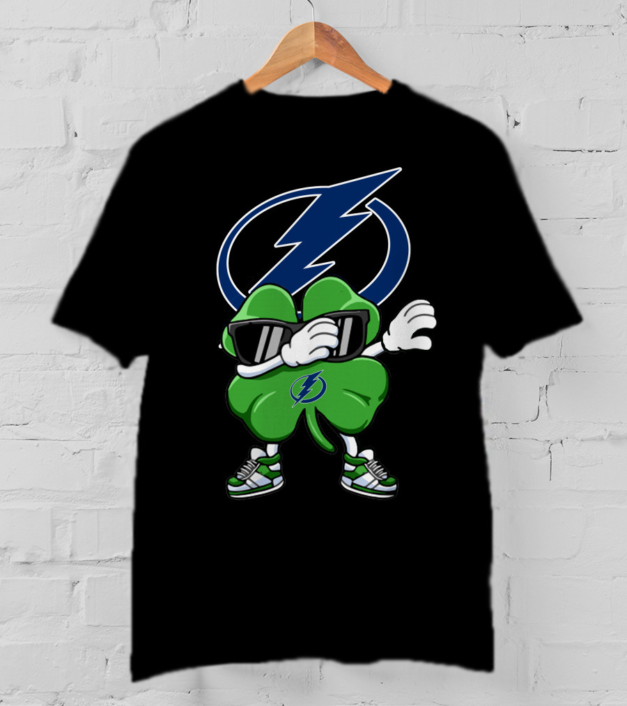 Tampa Bay Lightning Dabbing Shamrock T-Shirt