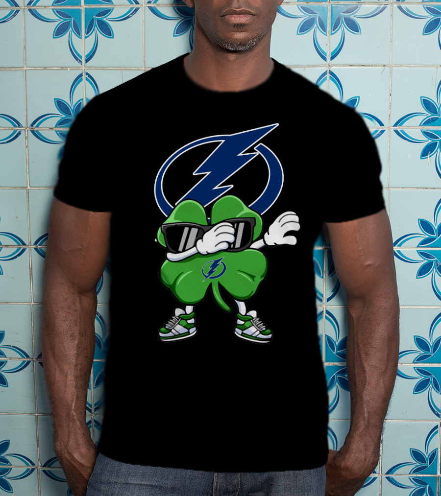 Tampa Bay Lightning Dabbing Shamrock T-Shirt