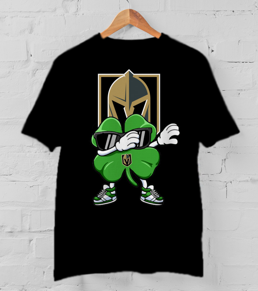 Vegas Golden Knights Shamrock Dab T-Shirt