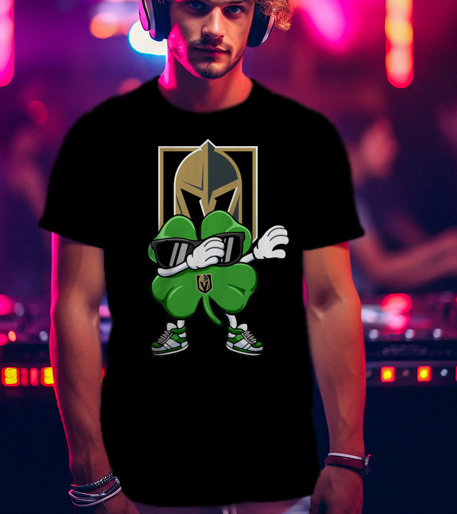 Vegas Golden Knights Shamrock Dab T-Shirt