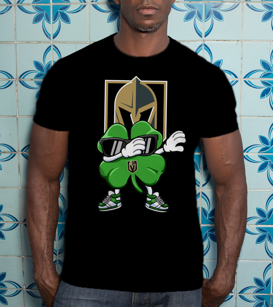 Vegas Golden Knights Shamrock Dab T-Shirt