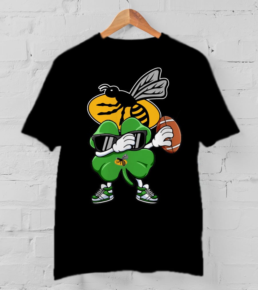 Wasps RFC Shamrock With Sunglasses And Football T-Shirt