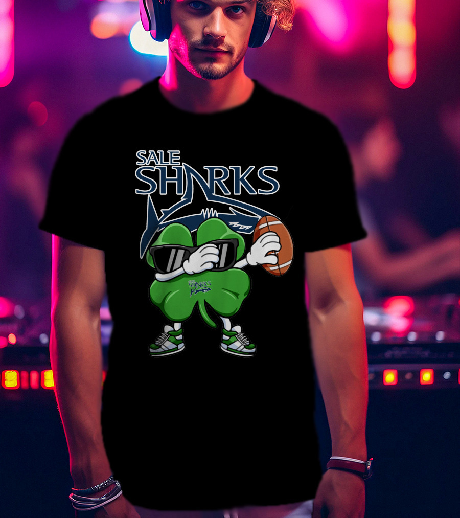 Sale Sharks Shamrock Football T-Shirt