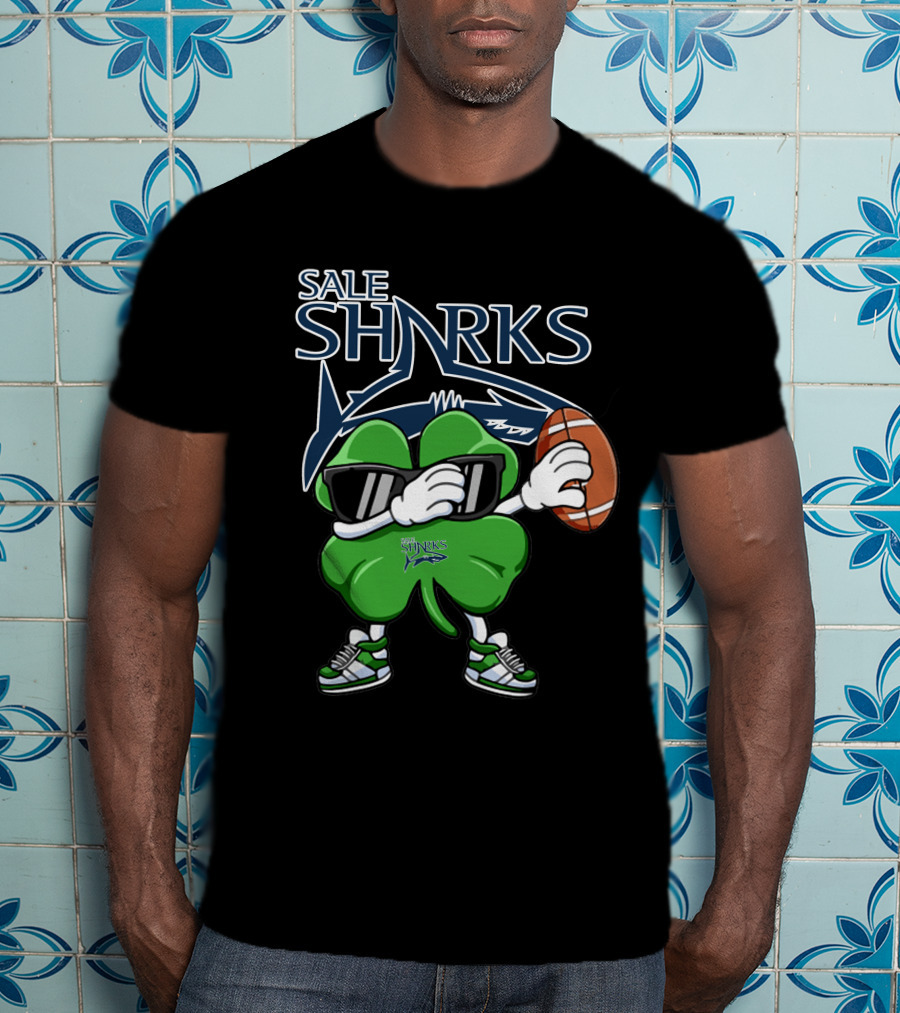 Sale Sharks Shamrock Football T-Shirt