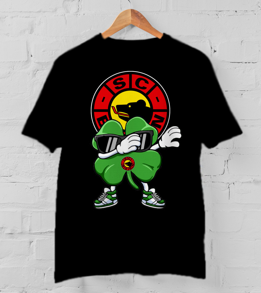 SC Bern Cool Clover Mascot With Sunglasses And Bear T-Shirt