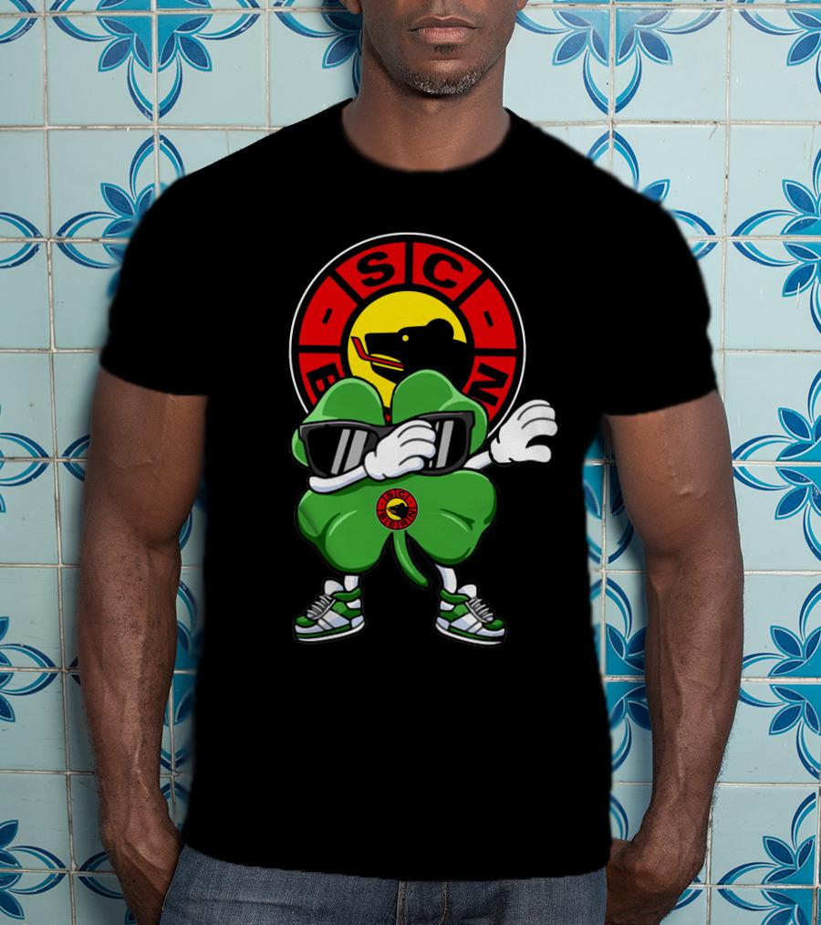 SC Bern Cool Clover Mascot With Sunglasses And Bear T-Shirt