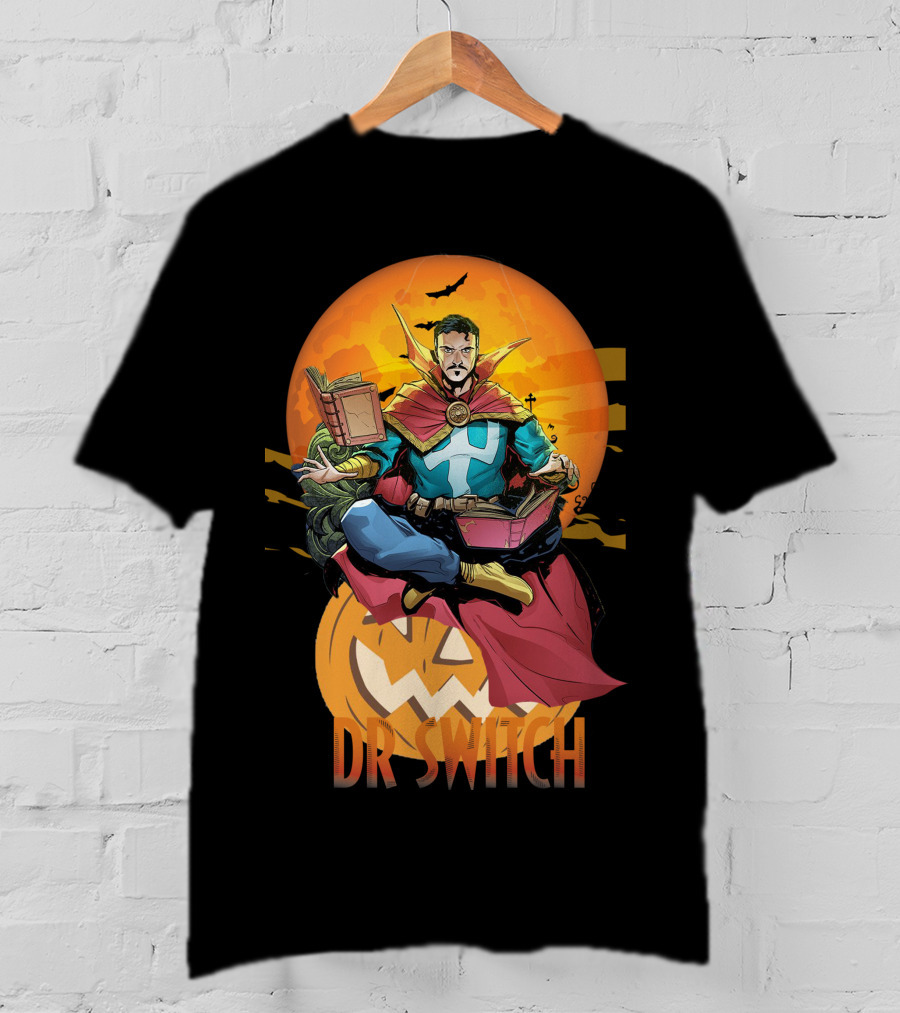 DR SWITCH DS1109 Halloween Comic Character Pumpkin T-Shirt