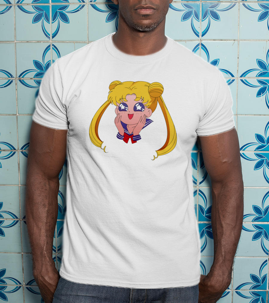 Sailor Moon Usagi Tsukino Star Eyes Anime Character T-Shirt