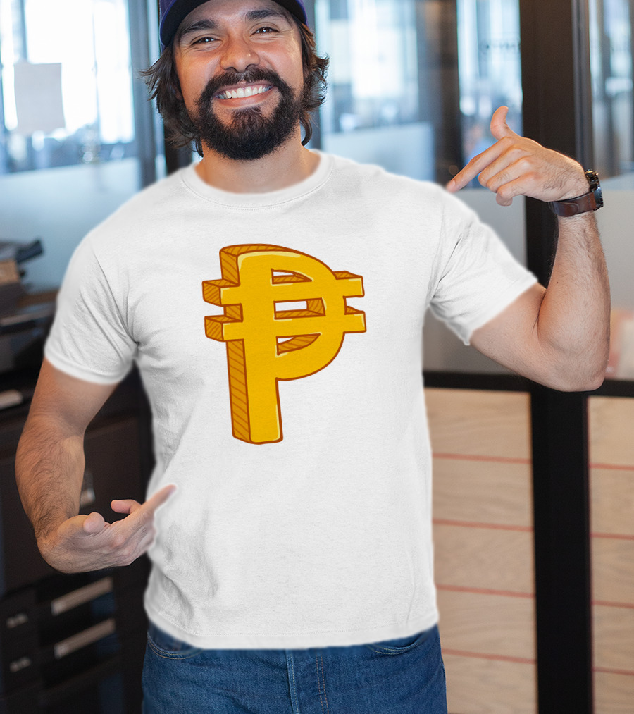 Peso Currency Symbol Philippines Gold T-Shirt