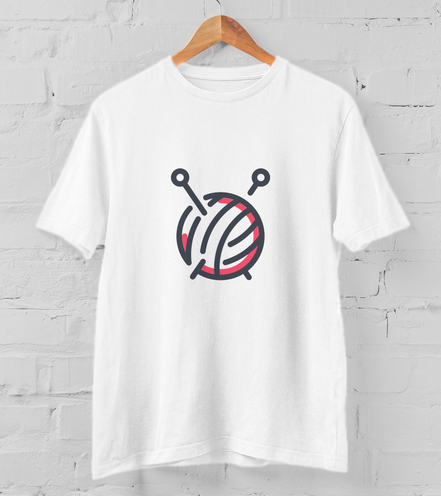 Yarn Ball With Knitting Needles T-Shirt