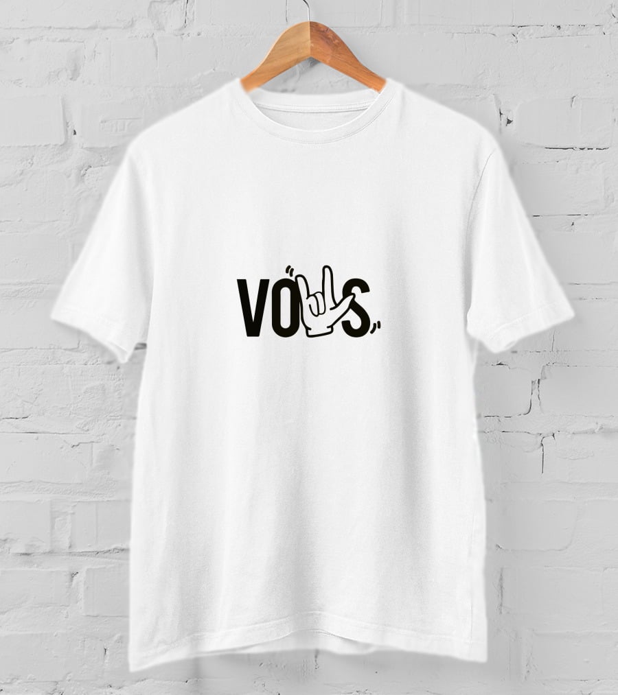 VOUS Hand Gesture Girl T-Shirt