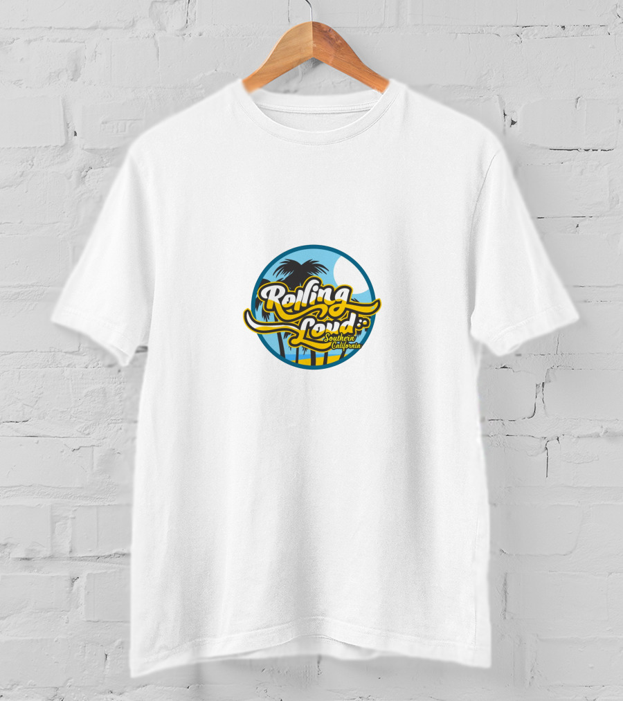 Rolling Loud Southern California Palm Trees Full Moon T-Shirt