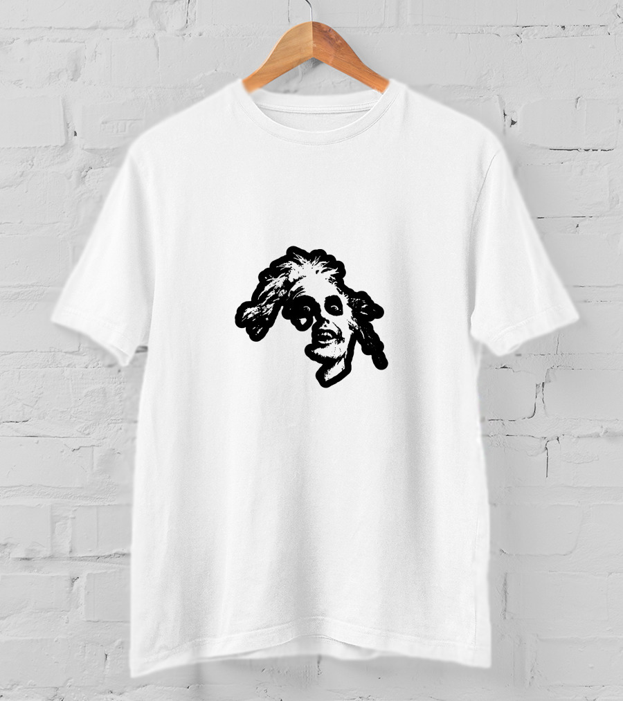 Beetlejuice Face Distorted Black And White Character Expression T-Shirt