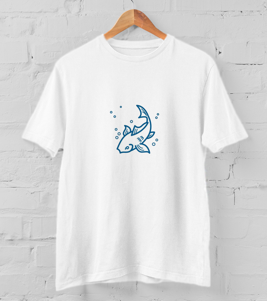 Informer Fish Icon With Bubbles T-Shirt