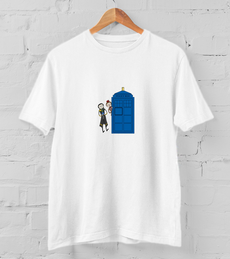 Twomad Police Box Doctor Who T-Shirt