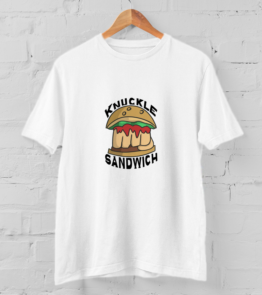 Knuckle Sandwich Fist Burger T-Shirt