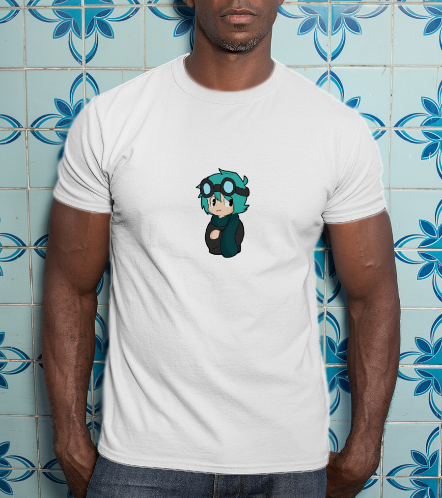 Dantdm Cartoon Character With Goggles And Scarf T-Shirt