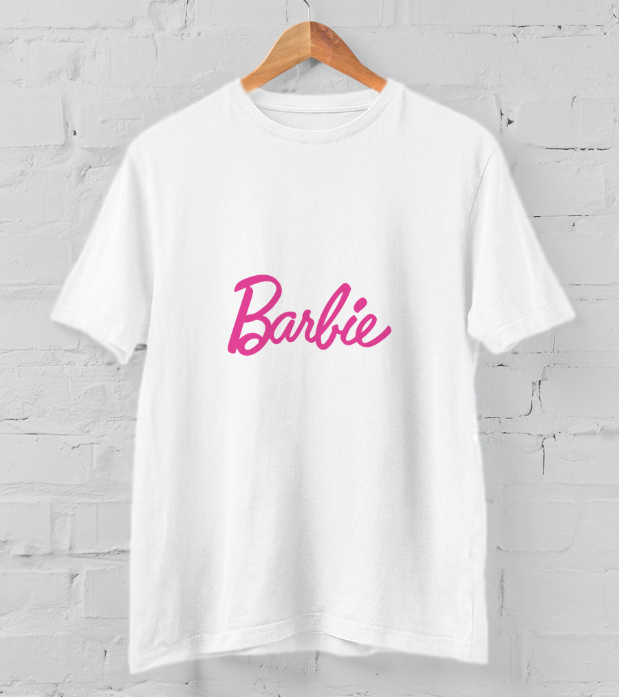 Barbie Logo Pink Script Iconic T-Shirt