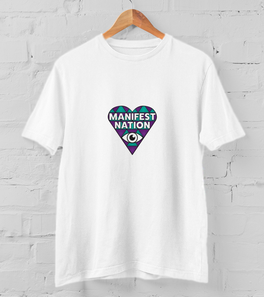 Manifest Nation Ganja White Night Eye T-Shirt