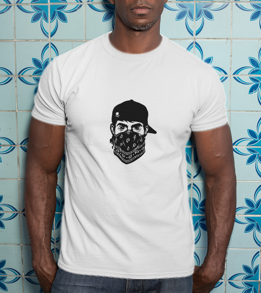 Skull Cap Bandana Face Covering T-Shirt
