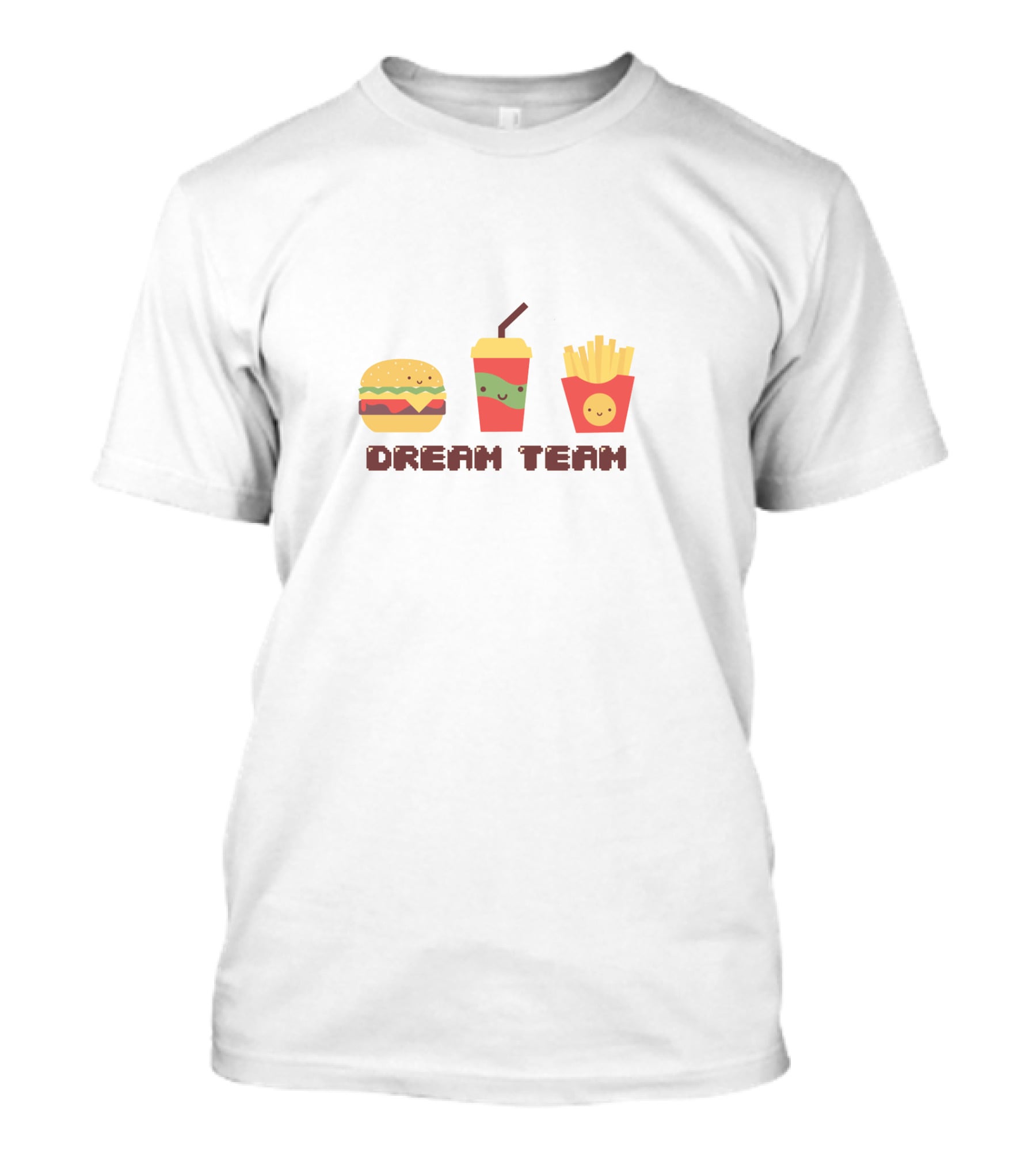Dream Team Burger Fries Drink Trio T-Shirt