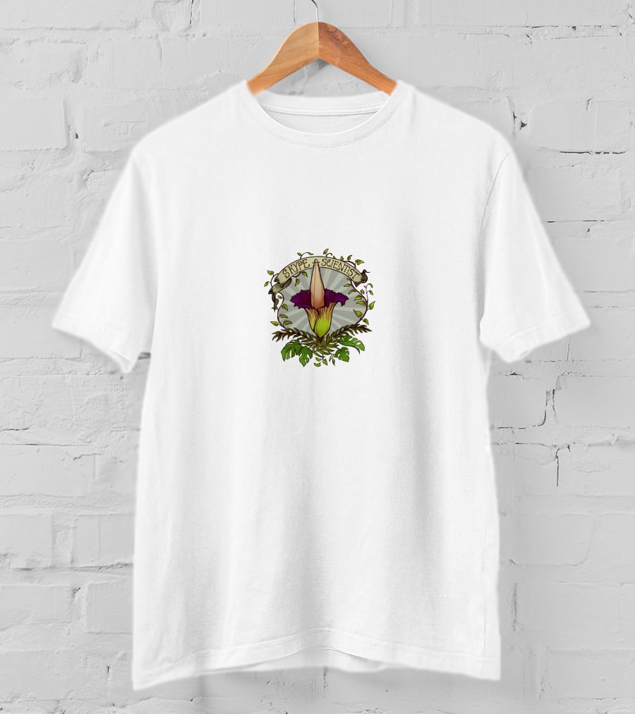 Skype A Scientist Corpse Husband Rafflesia Flower T-Shirt