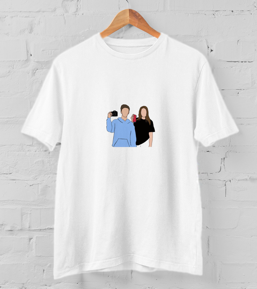 Sinjin Drowning Camera And Drink Duo T-Shirt