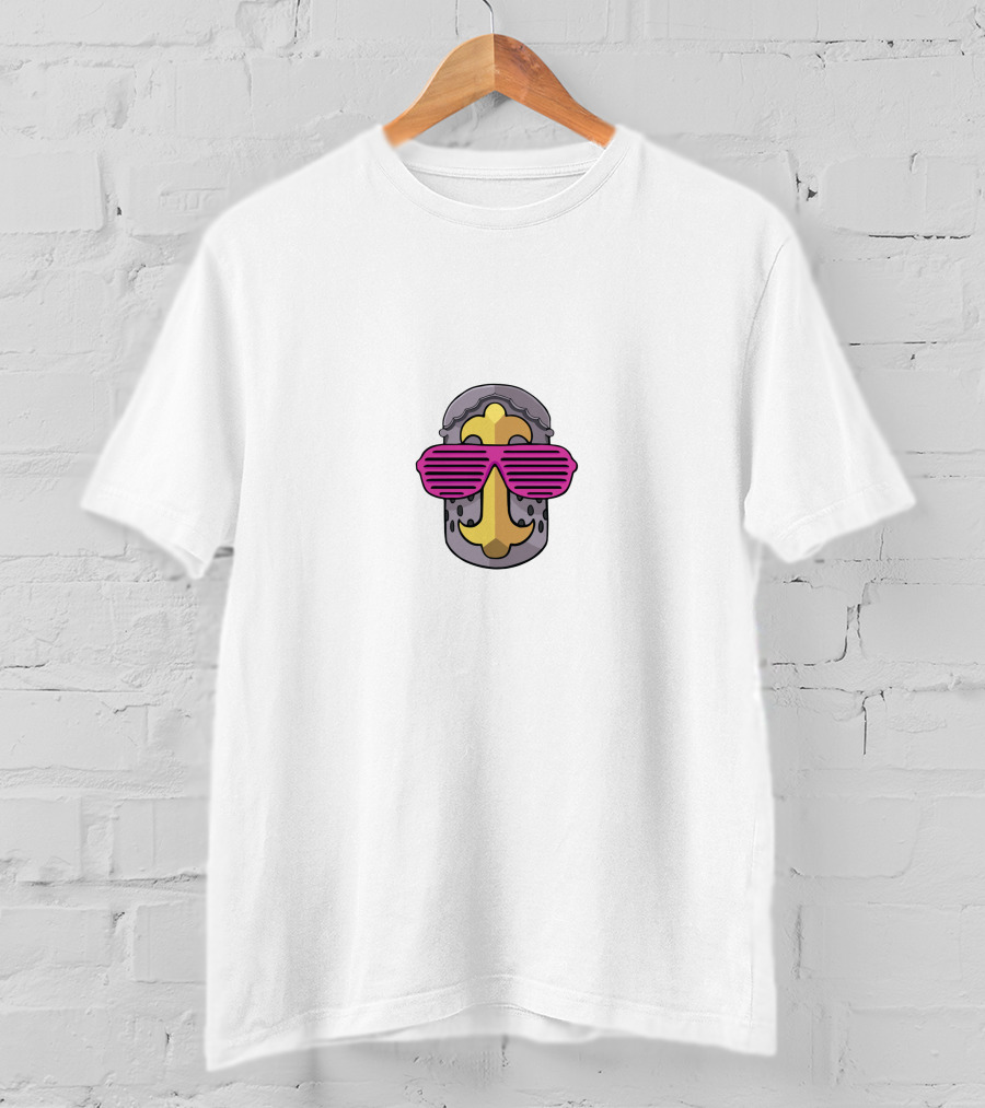 SwaggerSouls Mask Retro Pink Glasses T-Shirt
