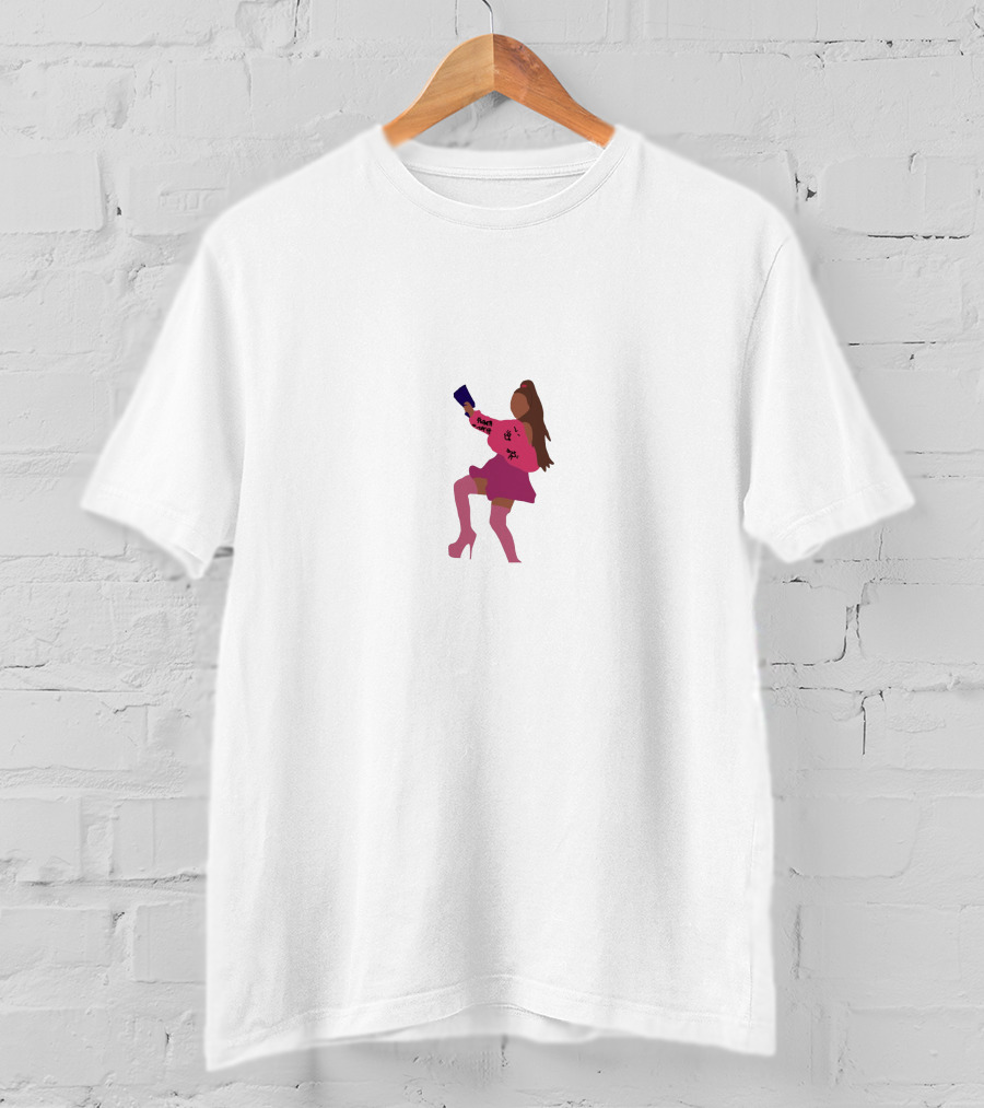 Ari Veraari Vera Girly Figure In Pink Dress T-Shirt