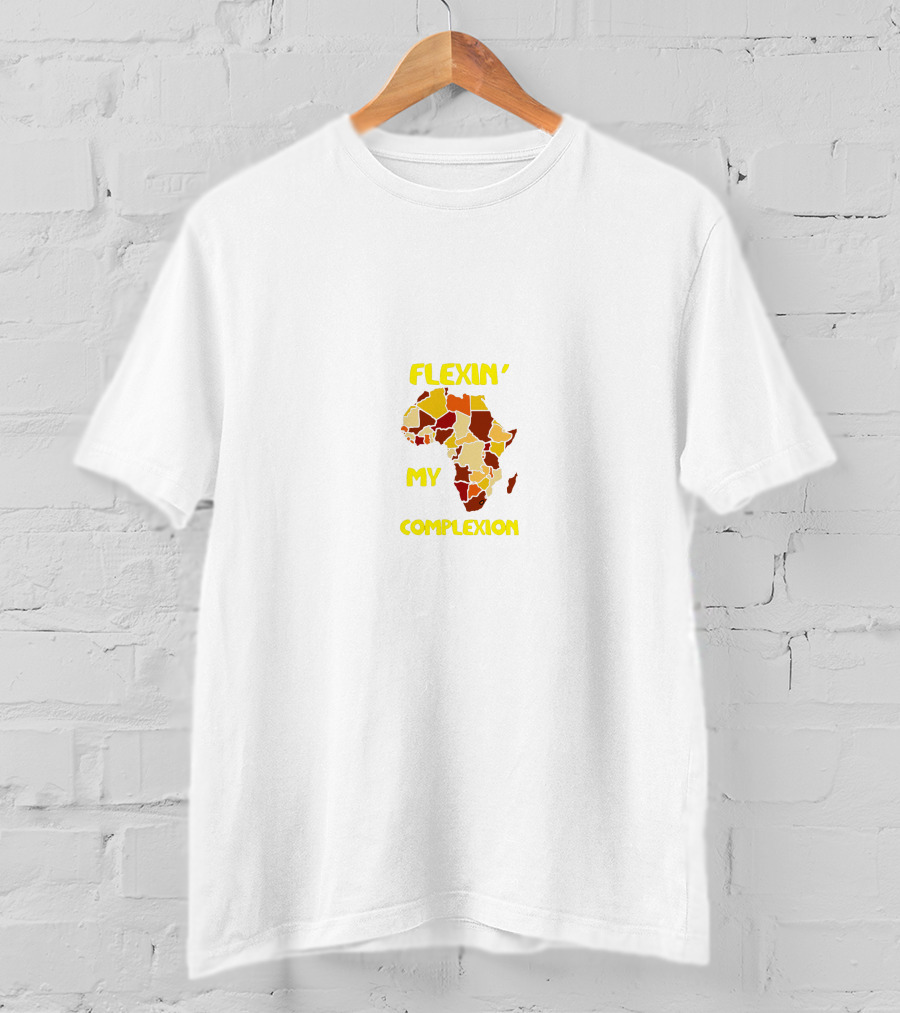 Flexin' My Complexion Africa Map T-Shirt