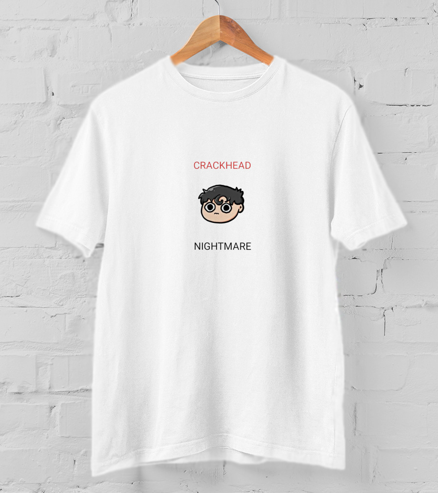 Crackhead Nightmare Michael Reeves Cartoon Face T-Shirt