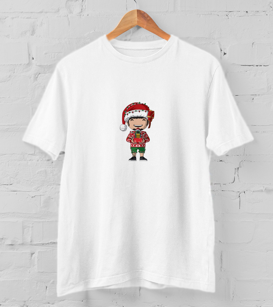 Youtooz Holiday Collectible Ugly Christmas Sweater Santa Hat T-Shirt