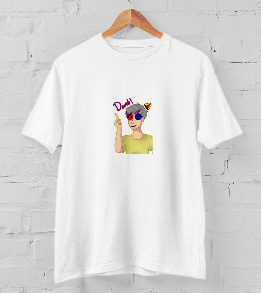 Smii7y Derp Dual Glasses Cartoon Character With Pointing Finger And Propeller Hat T-Shirt