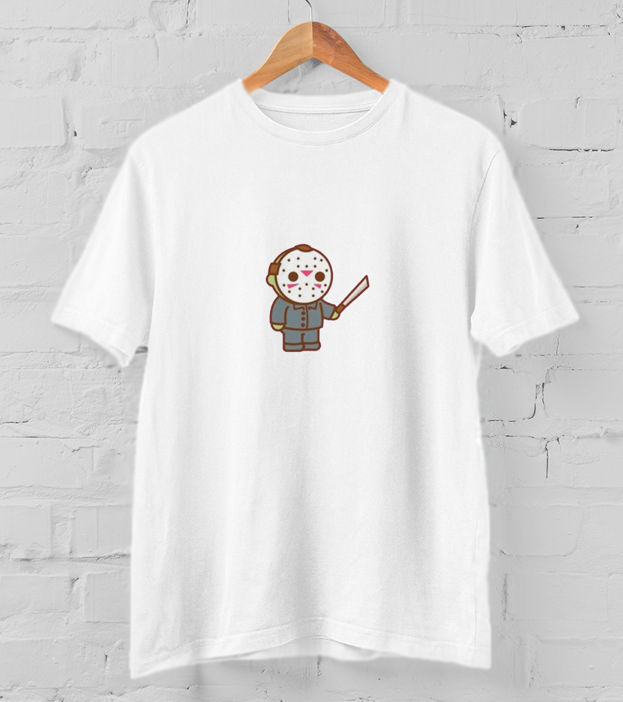Jschlatt Cute Horror Character Hockey Mask T-Shirt