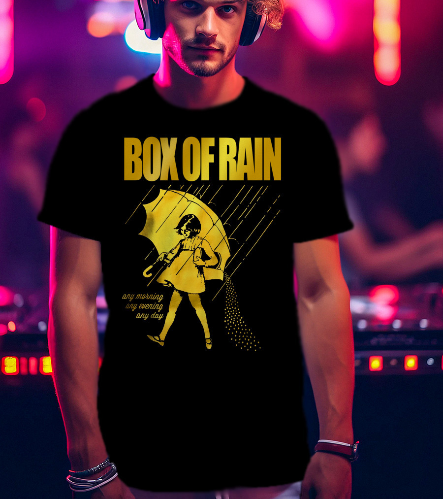 Box Of Rain Any Morning Any Evening Any Day Umbrella Girl T-Shirt