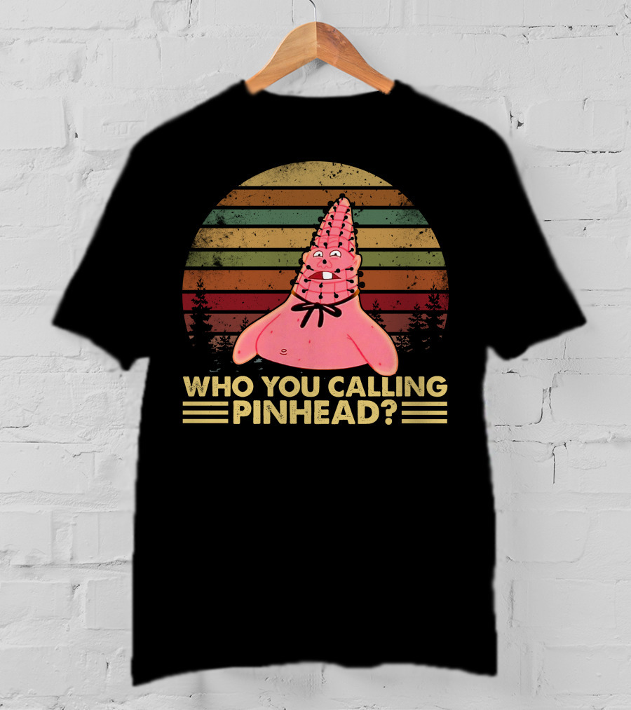 Who You Calling Pinhead Vintage Retro Sunset T-Shirt