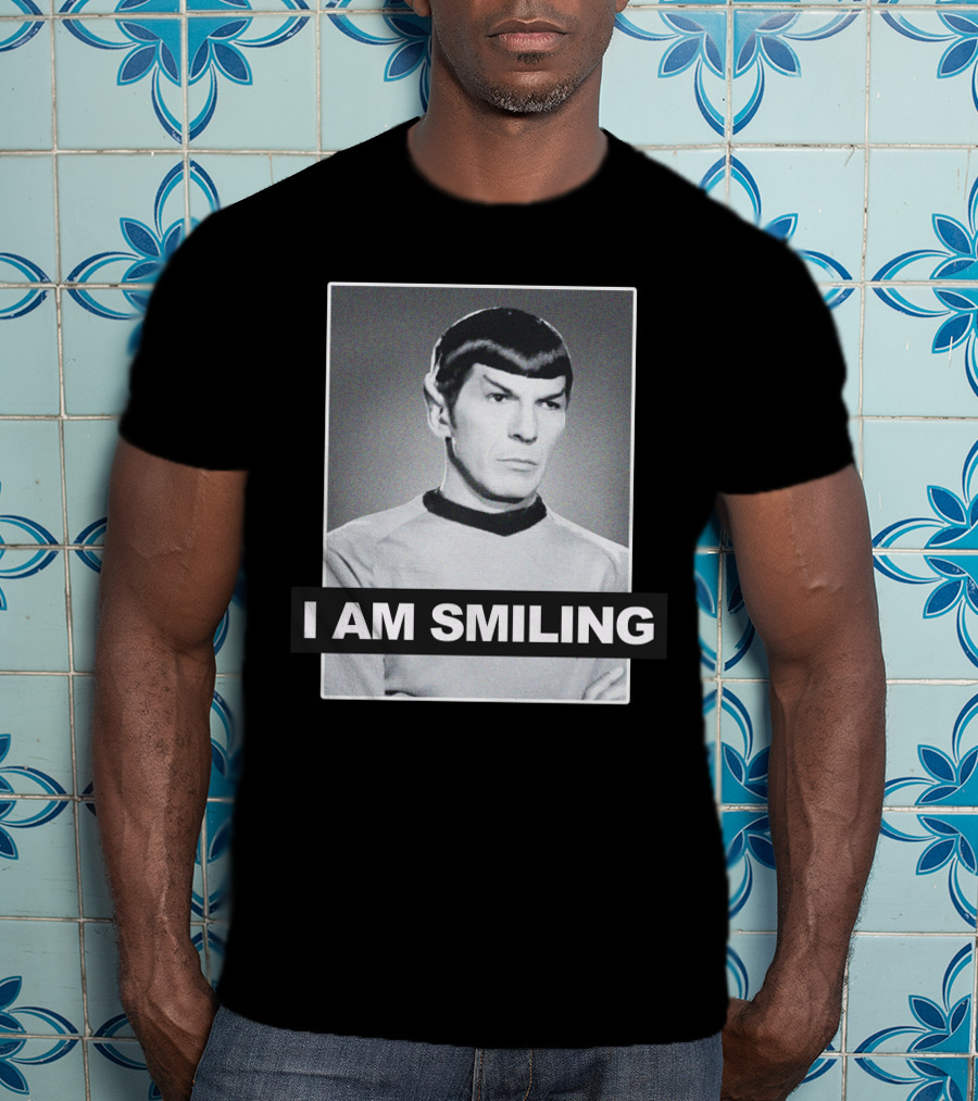 I AM SMILING Vulcan Humor Logic Science Iconic T-Shirt