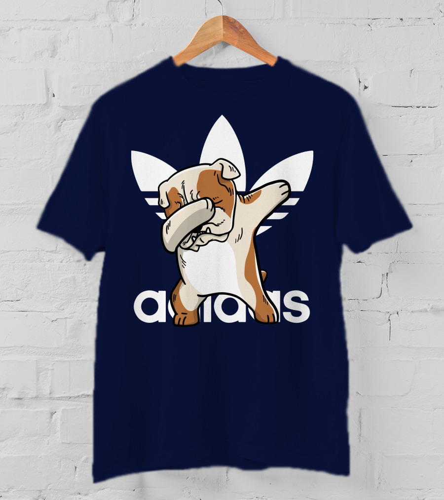 Dabbing English Bulldog Funny Parody 002 T-Shirt