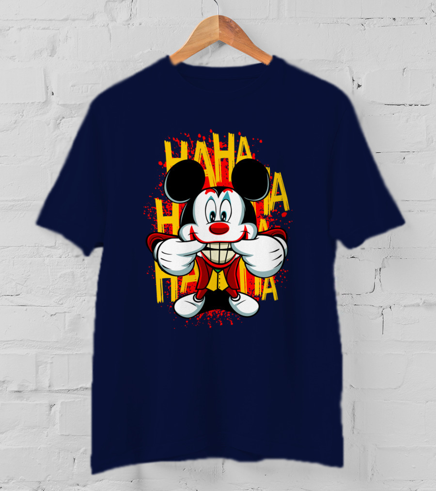 HAHA Mickey Mouse Funny Man T-Shirt