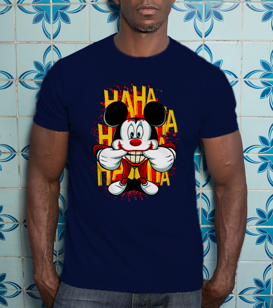 HAHA Mickey Mouse Funny Man T-Shirt