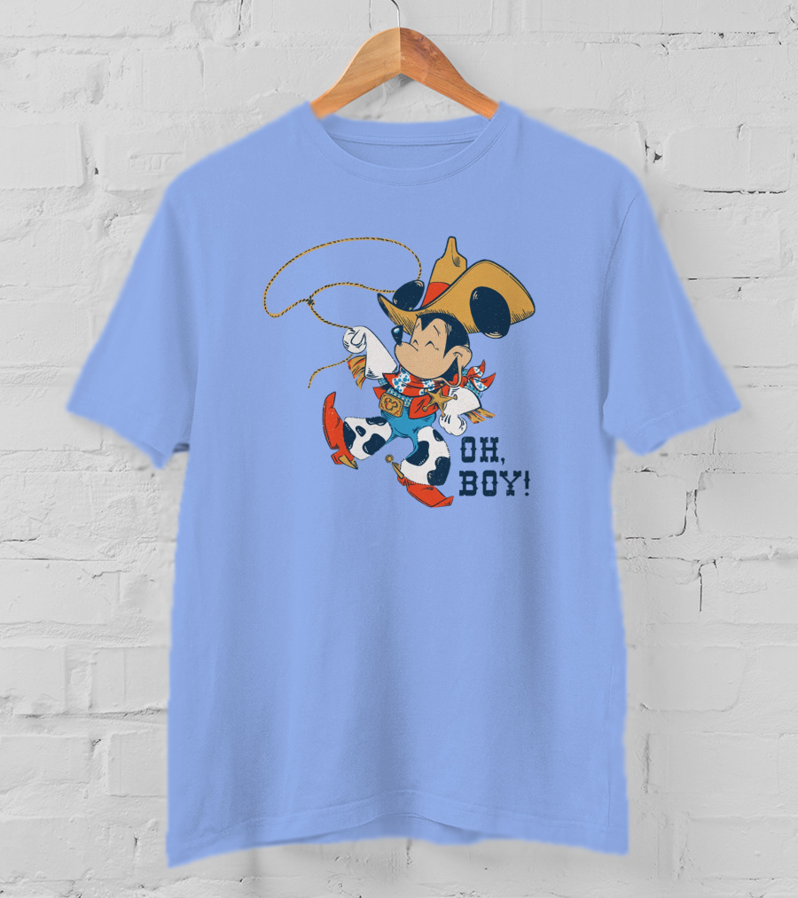 Mickey Mouse Cowboy Oh Boy T-Shirt
