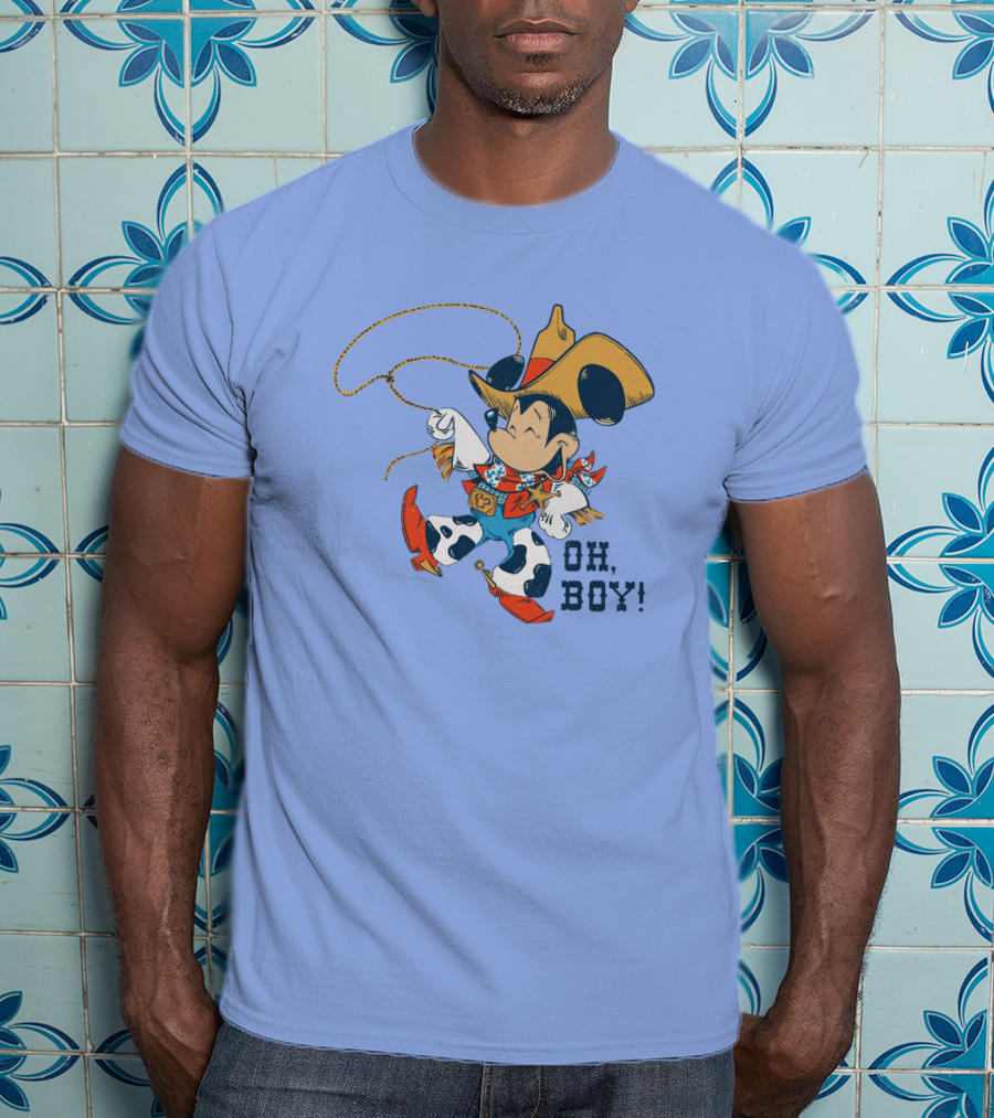 Mickey Mouse Cowboy Oh Boy T-Shirt