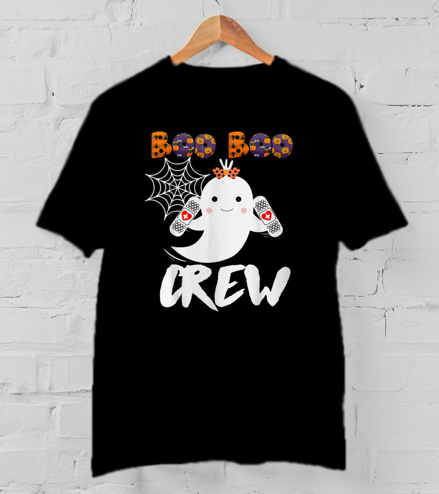 Boo Boo Crew Nurse Funny Halloween Ghost Costume Fun T-Shirt