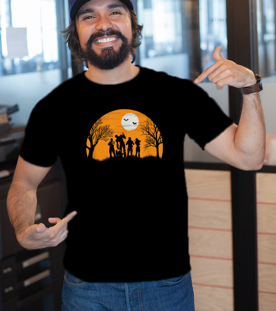 Guardians Of The Galaxy Halloween Silhouette Scene Marvel T-Shirt