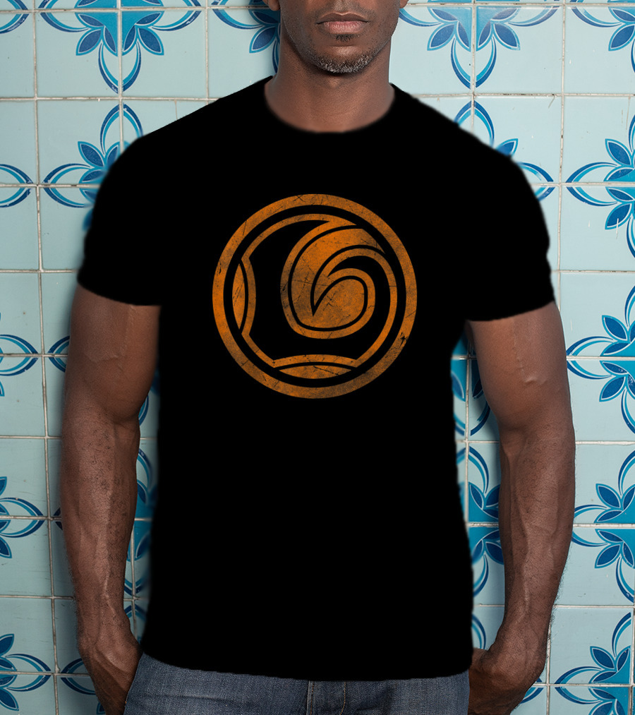 Marvel Loki Orange Tonal Spiral Emblem T-Shirt
