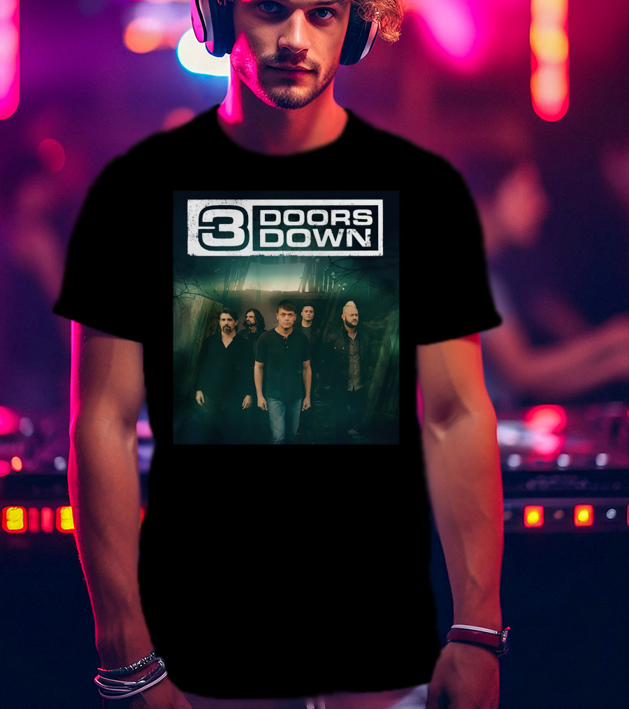 3 Doors Down Band Members Photo T-Shirt