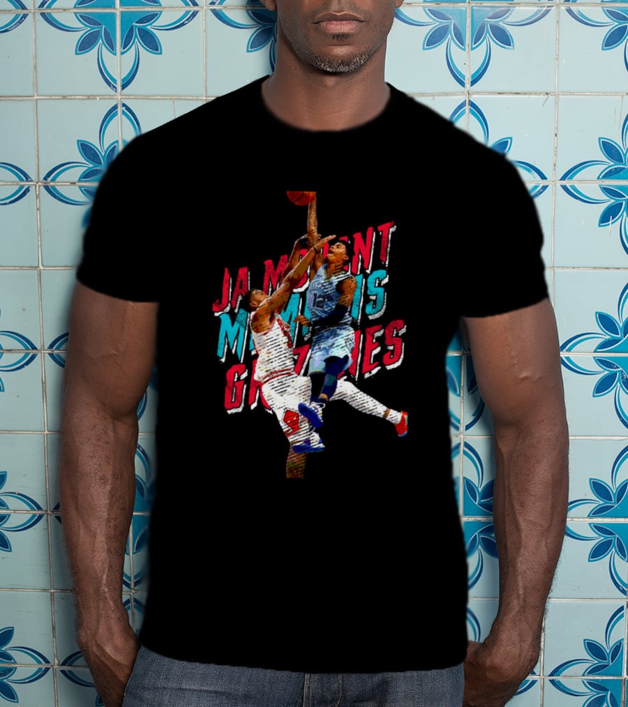 Ja Morant Memphis Grizzlies Dunking Action T-Shirt