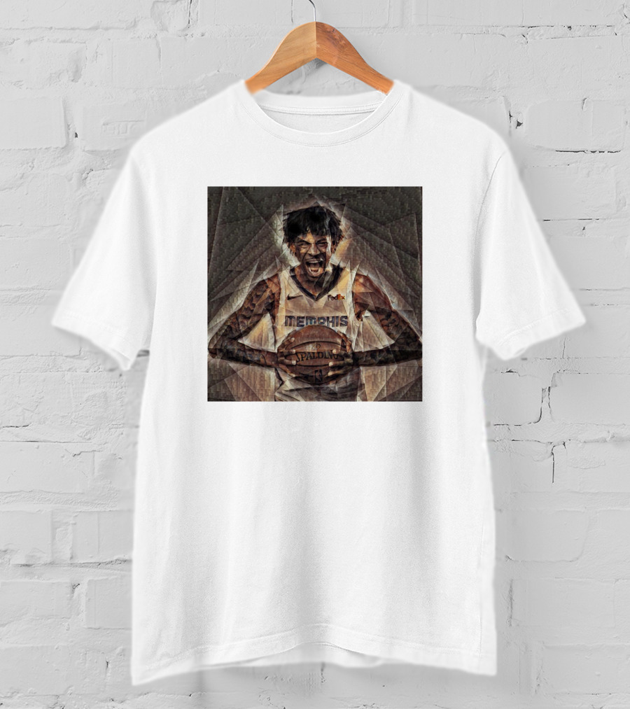 Ja Morant Memphis Basketball Oil Painting T-Shirt