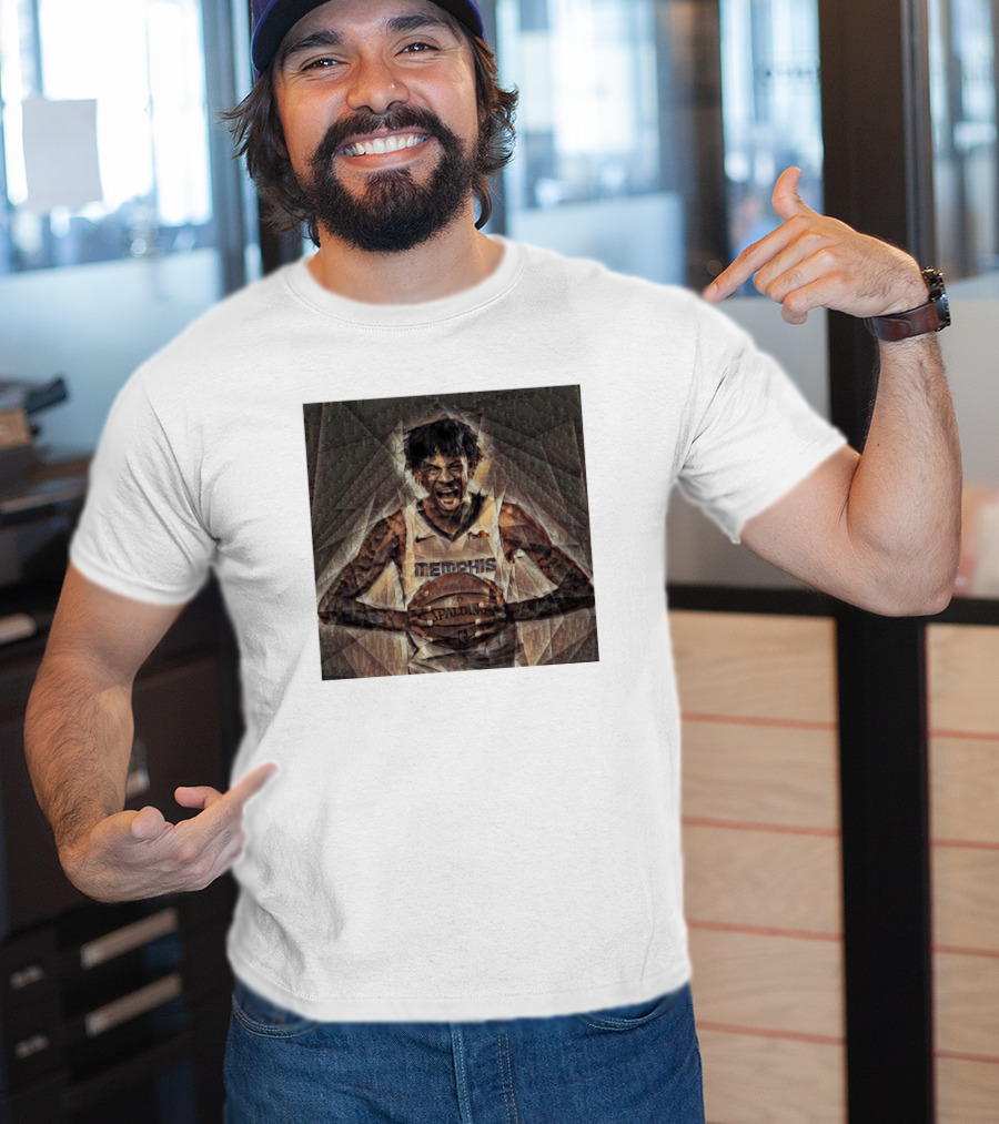 Ja Morant Memphis Basketball Oil Painting T-Shirt